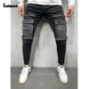 Hommes Jeans Ladiguard Sexy Denim Pantalon Hommes Casual Énorme Poche Pantalon Hommes Mode Hip Hop 2023 Style Européen Demin Pantalon