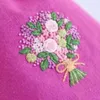 Chinese Style Products Beginner Flower Embroidery Fabric Threads Material Bag Diy Landscape Needlework Cross Stitch Wall Painting R230803