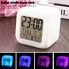 Portable Speakers Home voice wake up clock with LED Night speaker can temperature time with colorful light Time clock