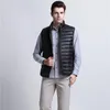 Hommes gilets automne hiver léger duvet de canard vêtements pour hommes hauts manteaux et vestes gilet chaud sans manches gilet garçons vêtements