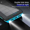 Trådlösa laddare Solar PowerBank 29800MAH Trådlös telefonladdare utomhusresor snabbt laddar extern batteri bärbar för Xiaomi iPhone Samsung X0803