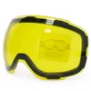 Óculos de esqui COPOZZ Original GOG-2181 Lente amarela enfeitada lente magnética para óculos de esqui Anti-nevoeiro UV400 Óculos de esqui esférico Lente de esqui noturno 230802