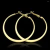 Hoop Earrings Wholesale Gold Color For Women Engagement Wedding Party Bridal Jewelry Girlfriend Factory Price Auskarai