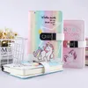 Notepads A5 Cute Unicorn Girl Diary Notebook Thicken Password with Code Lock Refillable Planner Organizer Kawaii Stationery Gift 230803