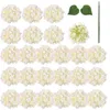 Zijden Hortensia Kunstbloemen Hortensia Hoofden Bruidsboeket met Stengels Thuis Bruiloft Decoraties 211224245Q