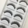 Falska ögonfransar 10/50 lådor med 5 par 3D -mink False Eyelashes Soft Eyelash Makeup False Eyelashes Cils Cilios Maquiagem Wholesale G600 230802