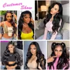 13x4 Body Wave Lace Front Wigs Human Hair Hd Frontal Wig Brazilian Virgin Transparent For Women