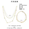 Chains Stainless Steel Necklaces Trendy Jewelry Gold Color Beaded Layers Link Collars Women Accessories Party