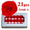 Fleurs décoratives 21pcs Fleur préservée Grade A Miniature Décoration séchée Fournitures pour la maison Décoration de table douce Accessoires Matériaux de mariage