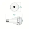 1pc 2.4G Wireless Smart Surveillance Camera Bulb, Security Surveillance Music Player RBG Light 3 In 1, VR Lens HD Light Bulb Camera With Night Vision Two-Way Intercom