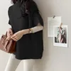 Women's Sweaters Korean Autumn Women Black Batwing Sleeve O Neck Loose Casual Sweater Pullover Female Winter Knitted