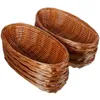 Mugs 10 Pcs Bread Gift Basket Fruit Heating Plastic Rattan Small Woven Baskets Gifts