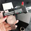 Zegarek do obserwacji Diamond Watchs Women Quartz Luksusowe zegarki klasyczne modne stal nierdzewna damskie damskie prezent