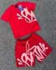 5A Męskie Syna World Tshirts Zestaw Drukowane krótkie koszulki Tee Tshirt i szorty Hip Hop Y2K Koszulki D8