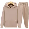 Heren Hoodies Sweatshirts dames vrijetijdskleding pak sportkleding effen kleur pullover broek herfst en winter mode 230802