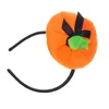 Bandanas 2pcs Halloween Headband Pumpkin Hat Shape Hair Headpiece For Costume Party Masquerade(Orange)