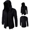 Vestes pour hommes coupe-vent Cape veste à capuche hommes printemps foncé longue cape Hip Hop manteau Outwear Moleton Masculino manches manteau 4XL 5XL