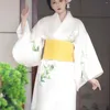 Vêtements Ethniques 2023 Kimono Blanc Femme Japonaise Geisha Traditionnelle Anime Japones Thaïlande