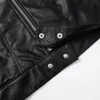 Men's Jackets PU Leatther Stand Collar Motocycle for Men Autumn High Street Women Black Pink 230802