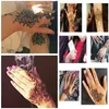 Andra permanenta sminkförsörjning 10 par multiopttion henna tatuering stencils för tjej kroppsfärg blomma arabiskt självhäftande mehndi hand 230809