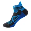 Calzini da uomo Uomo Sport Professionale Cotone Colore brillante Traspirante Deodorante Asciugamano Fondo Caviglia Basket all'aperto Ciclismo