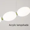 Lampadari Lampadario a LED Tavolo da pranzo moderno Illuminazione minimalista nera Lampada a sospensione da cucina Decorazioni per la casa Apparecchio a soffitto lustro