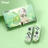 För Nintendo Switch OLED Game Console Universal Storage Bag NS Hard Shell Cherry Blossom Pink Storage Bag med handrem,