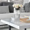 Vasi Modern Clear Vase Decorazione in stile nordico Ornamento estetico scanalato Home Decor per mantello Tavolo da pranzo Accessori da cucina