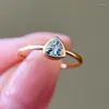 Кластерные кольца Сплошное 18 -километровое золото Au750 Треугольное кольцо с сертификатом изящное украшение свадебной вечеринки.