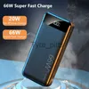 Caricabatterie wireless 66W Super Fast Charging 20000mAh Power Bank per Huawei Samsung Caricabatterie esterno per iPhone 12 Xiaomi Portable Powerbank x0803