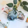 Decorative Flowers Beautiful Pink Silk Artificial Rose Wedding Home Table Decor Long Bouquet Arrange Fake Plant Valentine's Day Presents