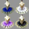Stage Wear LED Light Girl Ballet Dance Dress Kids Fluffy Fluorescent Swan Lake Skirt Night Club Child Tutu Costume 90