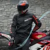 Motorradbekleidung Männer Motorrad Reiten Schwere Schutzjacke Rücken Ellenbogen Schulterschutz Sommer Wasserdicht Motocross Racing Mantel JK73 x0803