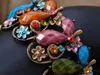 Bangle Fun Colorful Bead Butterfly Dragonfly Flower Garden Fashion Armband Manschett