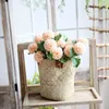 Dekorative Blumen 57 cm Künstliche Löwenzahn Ball Rose Blume Seide Hyazinthe Hochzeit Party Dekoration Für Home El Garten Dekorationen