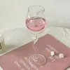 Bicchieri di vino a forma di rosa a forma di rosa con foglie colorate da 150/400 ml di cocktail a forma di calice