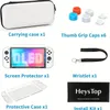 Pour Nintendo Switch OLED étui de protection rigide étui de voyage Portable Compatible avec Nintendo Switch OLED avec protecteur d'écran de pouce Compatible