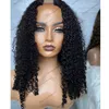 Perucas de cabelo humano em forma de U tamanho U 1x4 para mulheres negras não processadas 100% cabelo humano 1x4 Middle V Part 3B Afo Kinky Curly Wigs