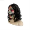 Masques de fête Film Evil Dead Rise Horror Mask Halloween Cosplay Horror Latex Full Head Masques Creepy Effrayant Evil Female Ghost Devil Mask L230803