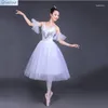 Scenkläder vuxen lång balett kjol gasväv övning klänning dance liten swan sjö kostym