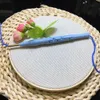 Produkty w stylu chińskim Gatyztory Flower Hafter Starter z uderzeniem igły niebieski DIY DIY DIY Supplies Zestaw narzędzi Dekor