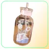 Sailor Moon Silicone Glass Bottles Kawaii Water Bottle Eco Friendly Glass with a Straw Glasses Cute Cups Waterbottle Me Bottle Cl23513357