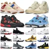 Jumpman 4 4s Herren-Basketballschuhe Pine Green Military Black Cat Red Cement Photon Dust Thunder Royalty gezüchtet UNC Midnight Navy Seafoam Männer Frauen Sportgröße 36-46