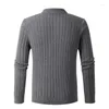 Men's Sweaters Autumn Winter Pullover Sweater Mens 2023 Casual Long Sleeve Twist Semi-turtleneck Zipper Knit Warm Outdoors Leisure Sports