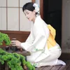 Vêtements Ethniques 2023 Kimono Blanc Femme Japonaise Geisha Traditionnelle Anime Japones Thaïlande