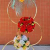 Dekoracja imprezy 2PCS Wedding Flower Rack Tła Pierścień Pierdzie