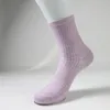 女性の靴下ドンアイ1ペア綿のゆるい色ハラジュクレトロレディー5ソリッドカラーワイルド消臭剤快適な通気性靴下