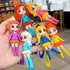 Cute Anime Keychain Charm Key Ring Fob Pendant Lovely Student Dress Princess Doll Couple Students Personalized Creative Valentine's Day Gift A8 UPS