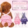 Vêtements pour chiens Teddy Pet Physiological Pants Polka Point Strap Jupe Vêtements d'été Kawaii