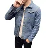 Vestes pour hommes mode printemps et automne veste en jean ample grande Version coréenne bleu clair noir décontracté Cool